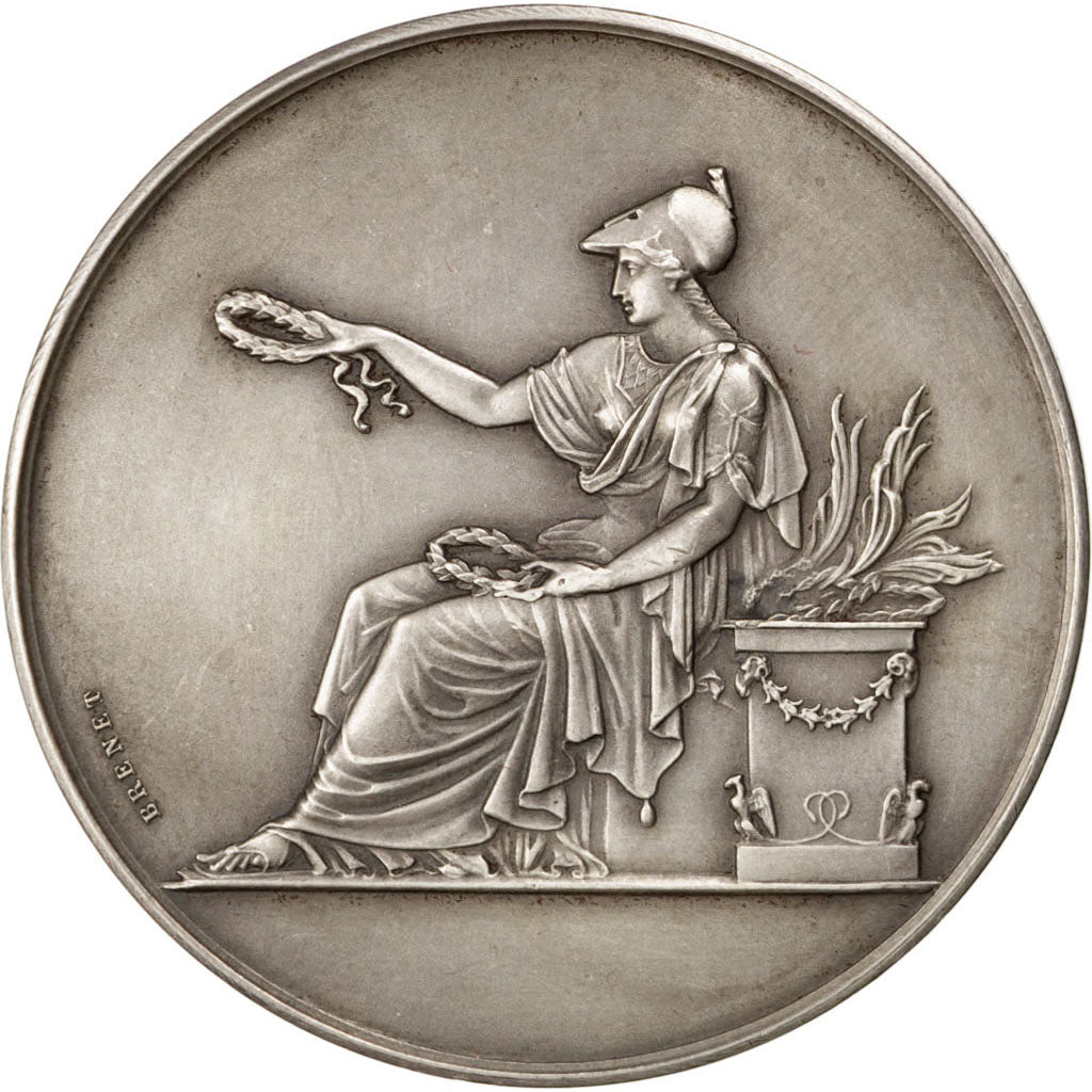Francia, Medal, French Third Republic, Politics, Society, War, 1928, Brenet,...