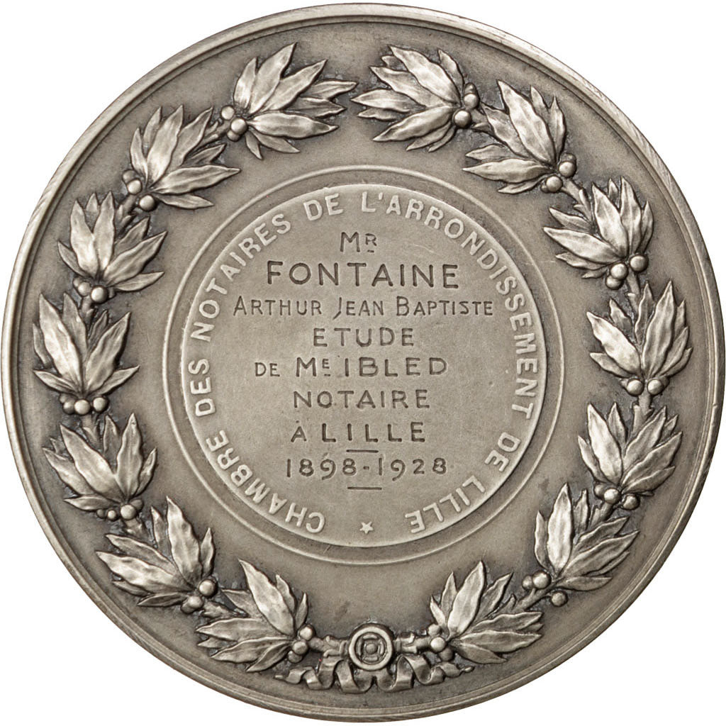 Francia, Medal, French Third Republic, Politics, Society, War, 1928, Brenet,...