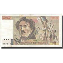 Francia, 100 Francs, Delacroix, 1984, BB, Fayette:69.08a, KM:154b