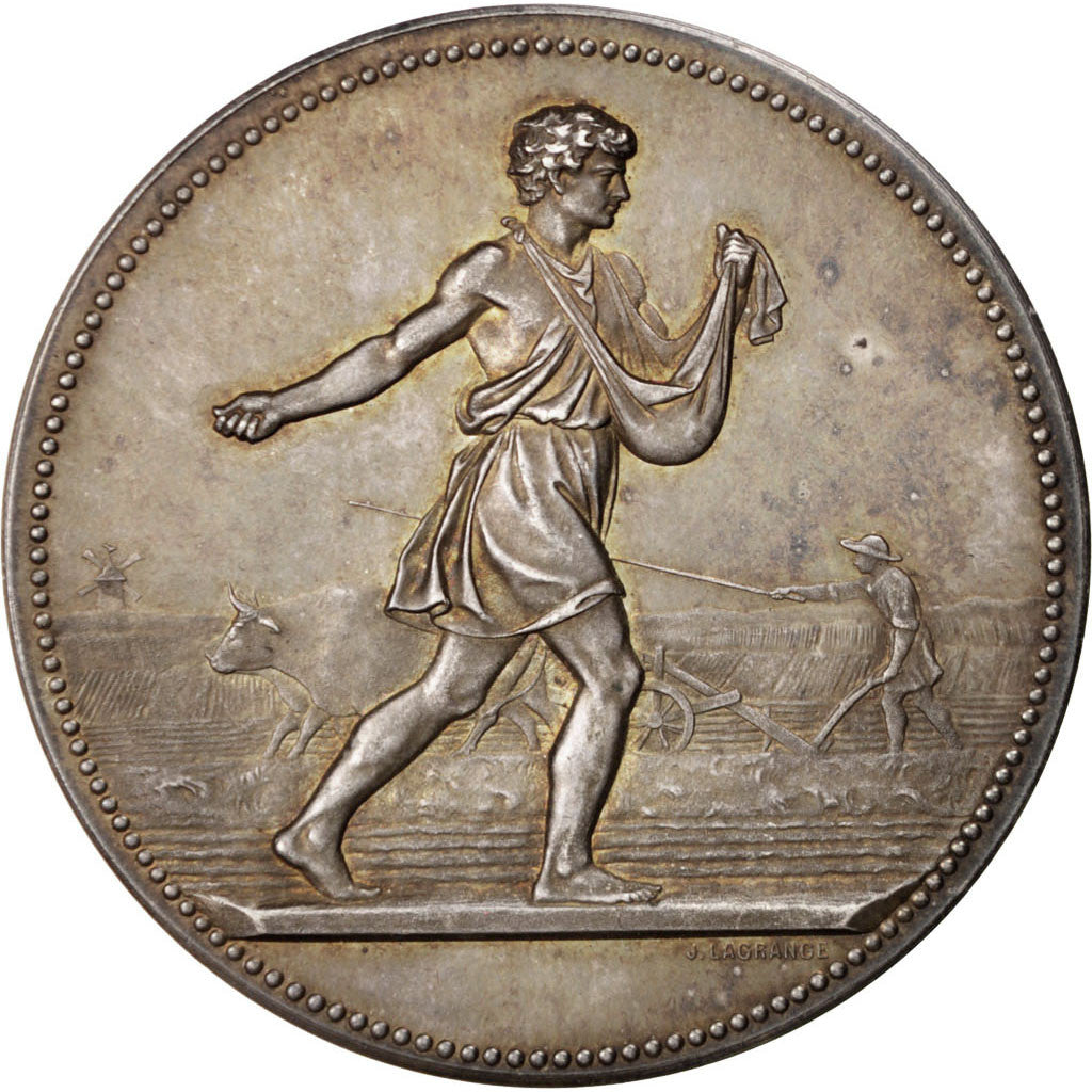 FRANCE, Business & industry, French Third Republic, Medal, 1874, AU(55-58),...