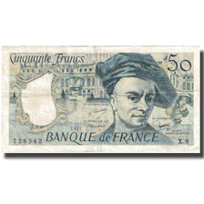 França, 50 Francs, Quentin de La Tour, 1977, EF(40-45), Fayette:67.2, KM:152a