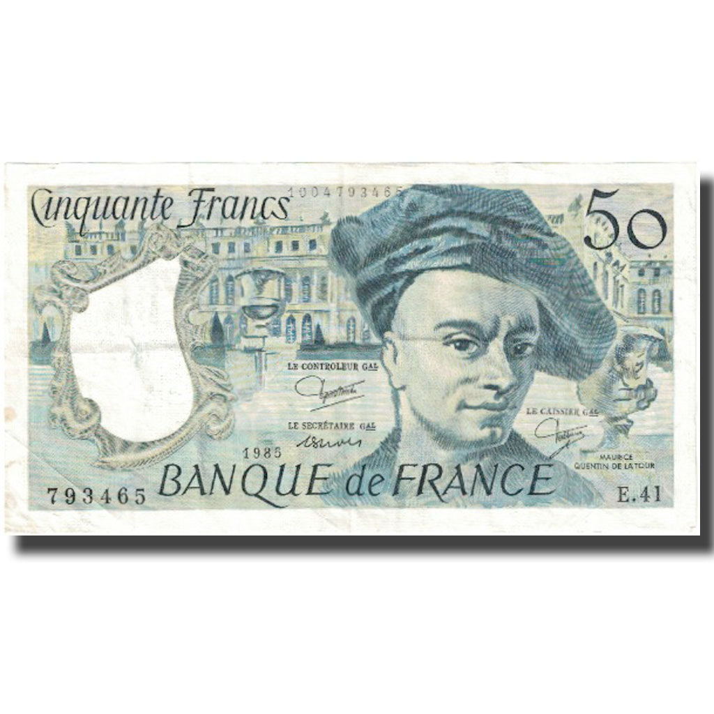 Francia, 50 Francs, Quentin de La Tour, 1985, MBC, Fayette:67.11, KM:152b