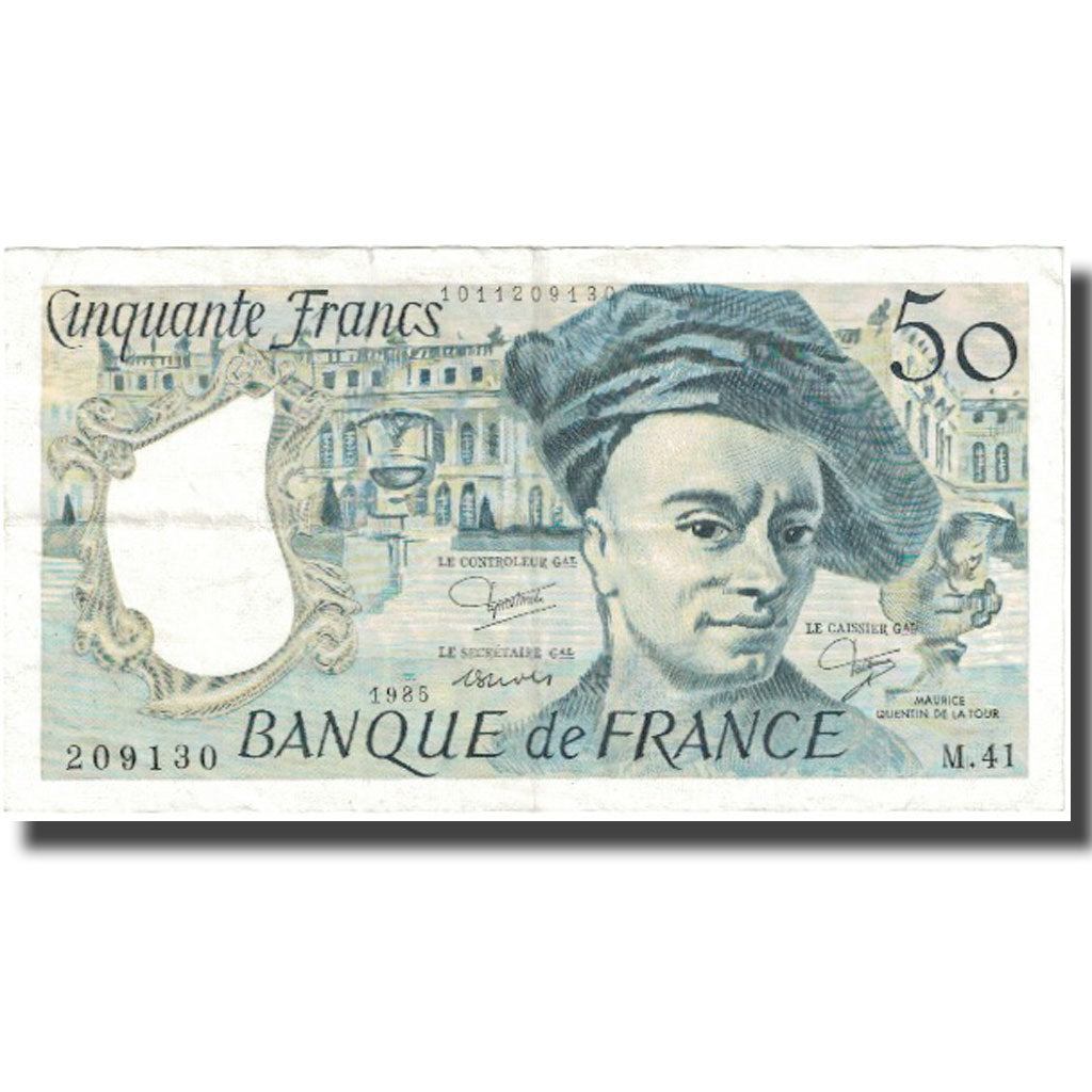 Francia, 50 Francs, Quentin de La Tour, 1985, MBC, Fayette:67.11, KM:152b