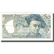Francia, 50 Francs, Quentin de La Tour, 1985, MBC, Fayette:67.11, KM:152b