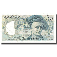 França, 50 Francs, Quentin de La Tour, 1986, UNC(63), Fayette:67.12, KM:152b