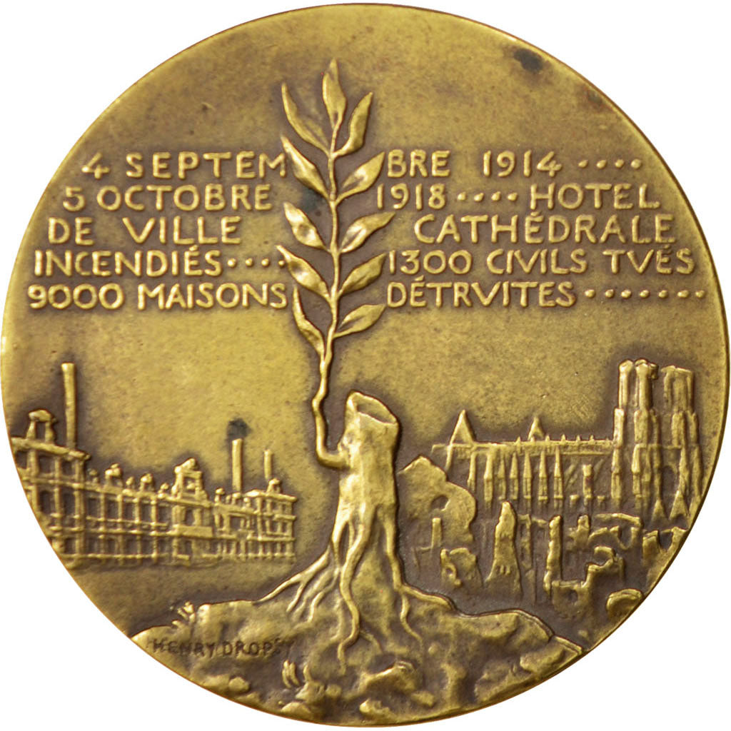 FRANCE, History, French Third Republic, Medal, AU(55-58), Dropsy, Copper, 49,...