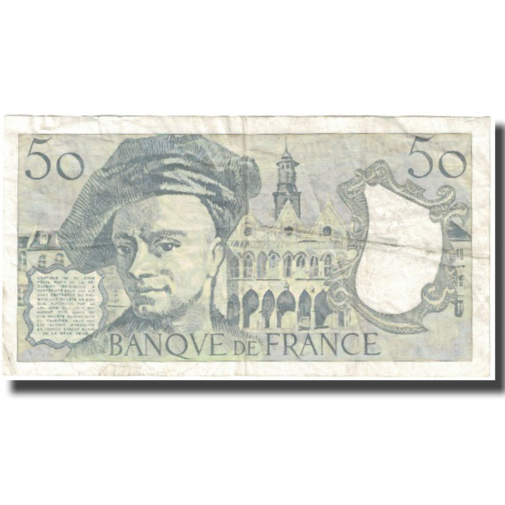 França, 50 Francs, Quentin de La Tour, 1991, EF(40-45), Fayette:F67.17, KM:152e