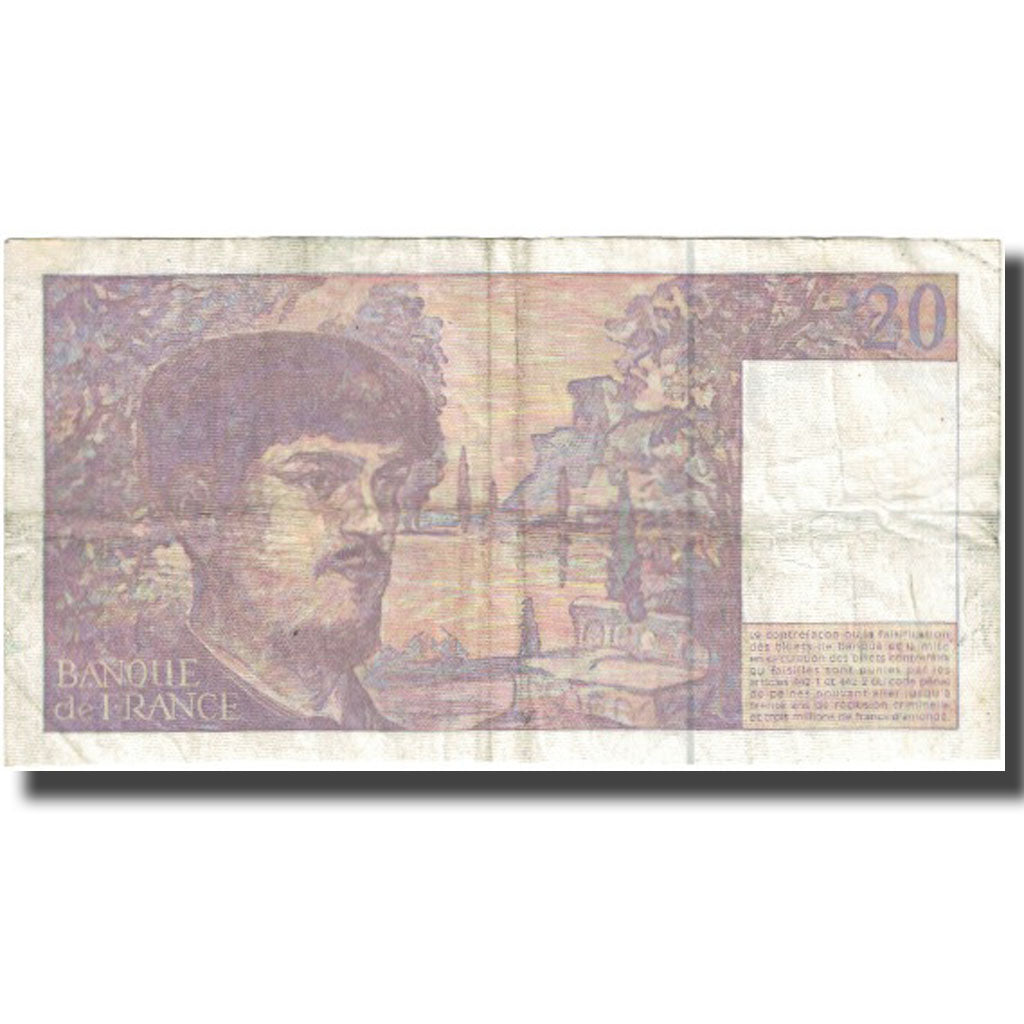 Francia, 20 Francs, Debussy, 1997, MBC, Fayette:66 ter.2, KM:151i