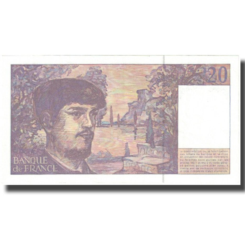 Francia, 20 Francs, Debussy, 1997, EBC, Fayette:66 ter.2, KM:151i