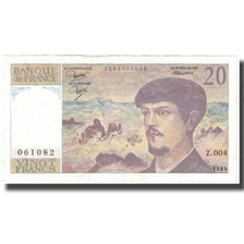 France, 20 Francs, Debussy, 1980, SUP, Fayette:66.1, KM:151a