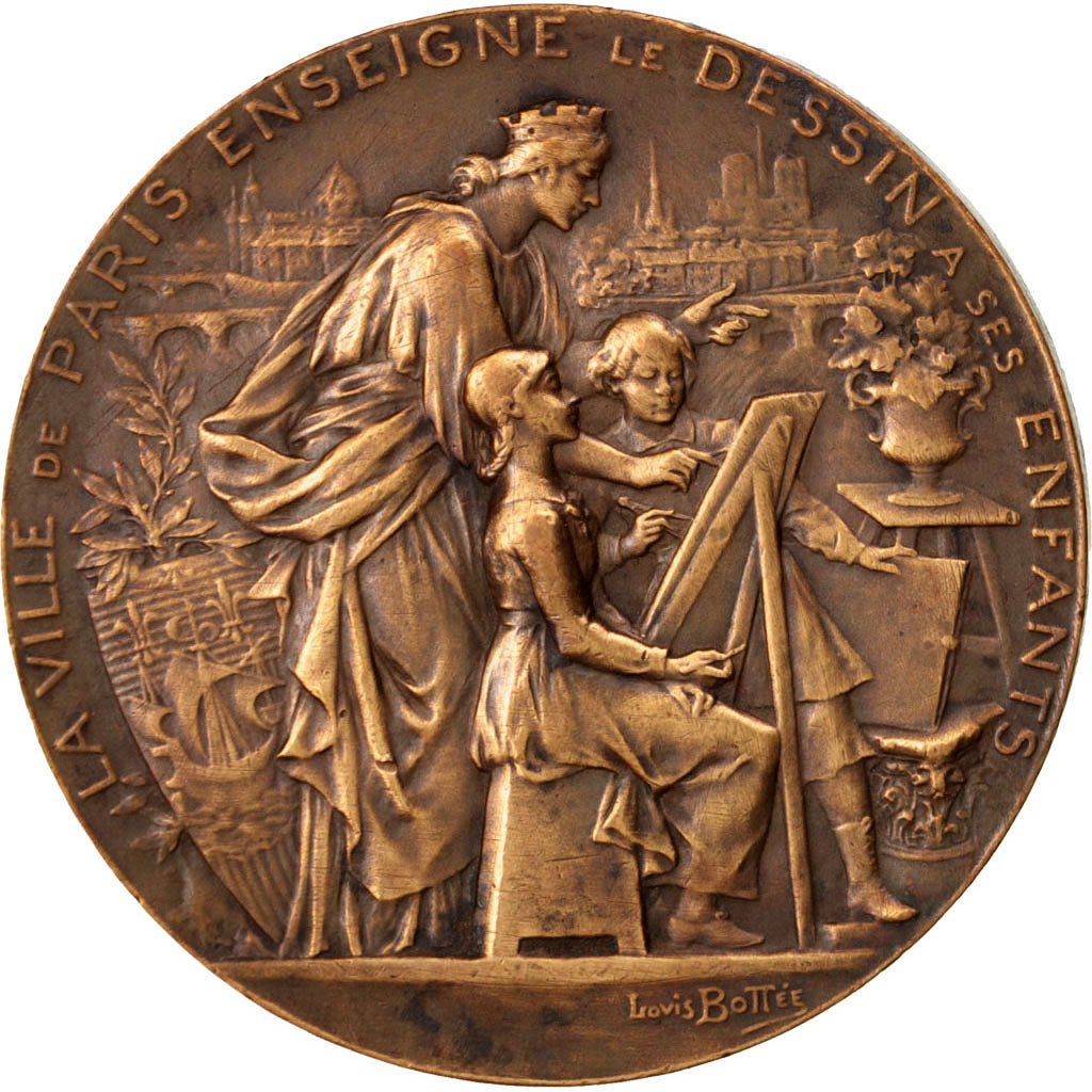 Frankreich, Medal, French Third Republic, Arts & Culture, 1896, Bottée, VZ
