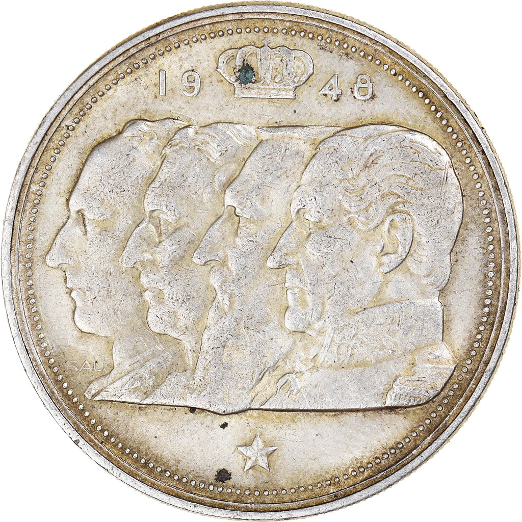 Coin, Belgium, 100 Francs, 100 Frank, 1948, EF(40-45), Silver, KM:138.1