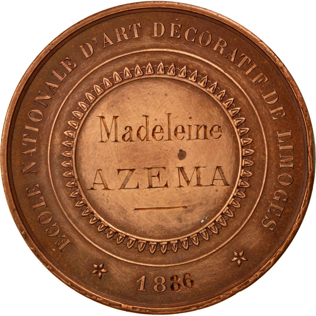 France, Medal, French Third Republic, Arts & Culture, 1886, Bescher, AU(55-58)