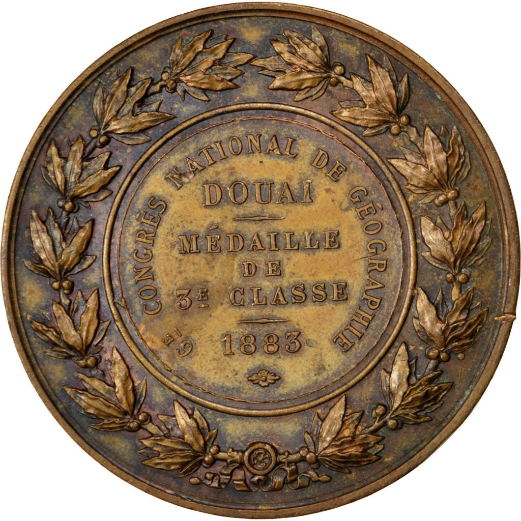 FRANCE, Arts & Culture, French Third Republic, Medal, 1883, MS(60-62), Brenet,..