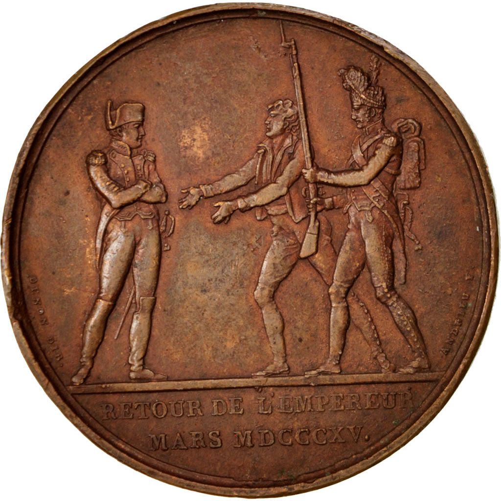 Napoléon I, Médaille, Retour de l'Ile d'Elbe