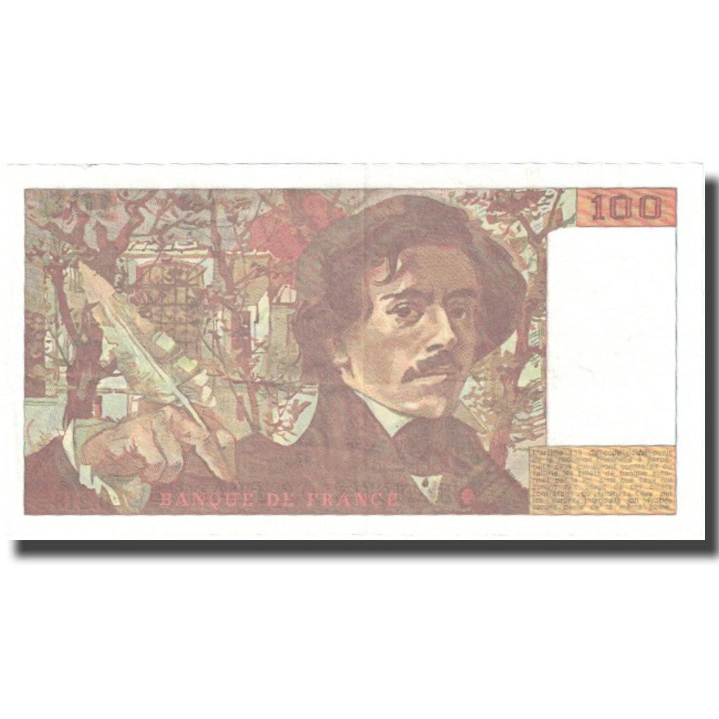 France, 100 Francs, Delacroix, 1993, TTB, Fayette:69bis.05, KM:154g