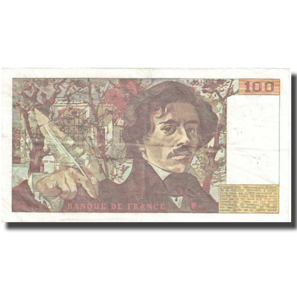 Francia, 100 Francs, Delacroix, 1978, SPL, Fayette:69.1b, KM:154a