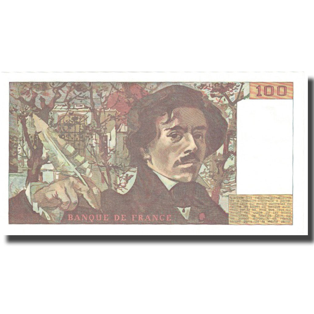 Frankrijk, 100 Francs, Delacroix, 1978, NIEUW, Fayette:69.2c, KM:154a