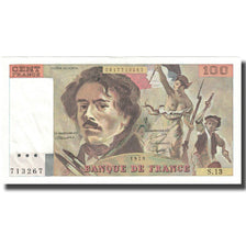 France, 100 Francs, Delacroix, 1978, UNC(65-70), Fayette:69.2c, KM:154a