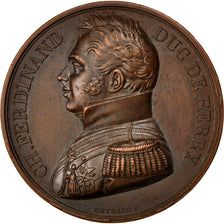FRANCE, Politics, Society, War, Louis XVIII, Medal, 1820, AU(50-53), Gayrard,...