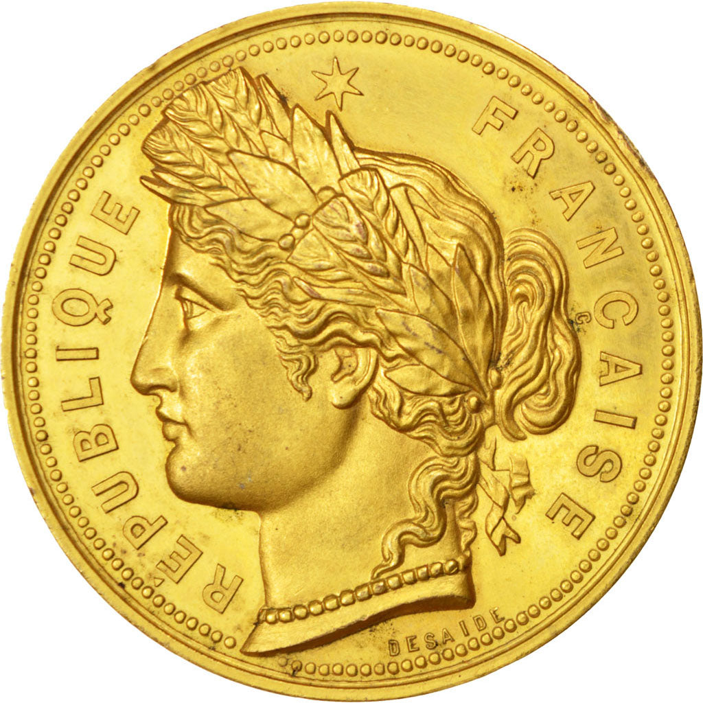 FRANCE, Business & industry, French Third Republic, Medal, 1875, AU(55-58),...