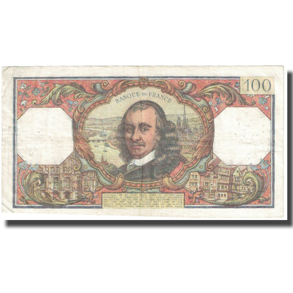 France, 100 Francs, Corneille, 1968, 1968-05-02, VF(20-25), Fayette:65.22
