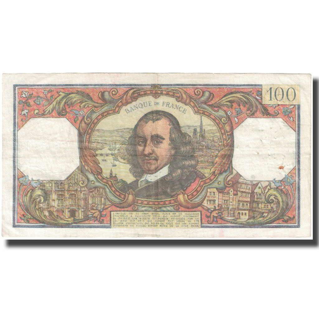 France, 100 Francs, Corneille, 1969, 1969-04-03, VF(20-25), Fayette:65.26