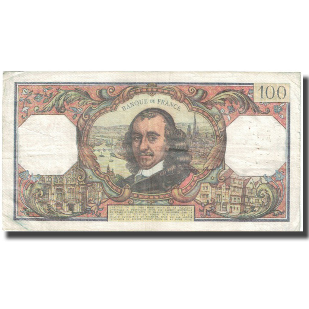 Francia, 100 Francs, Corneille, 1972, 1972-10-05, BC, Fayette:65.40, KM:149d