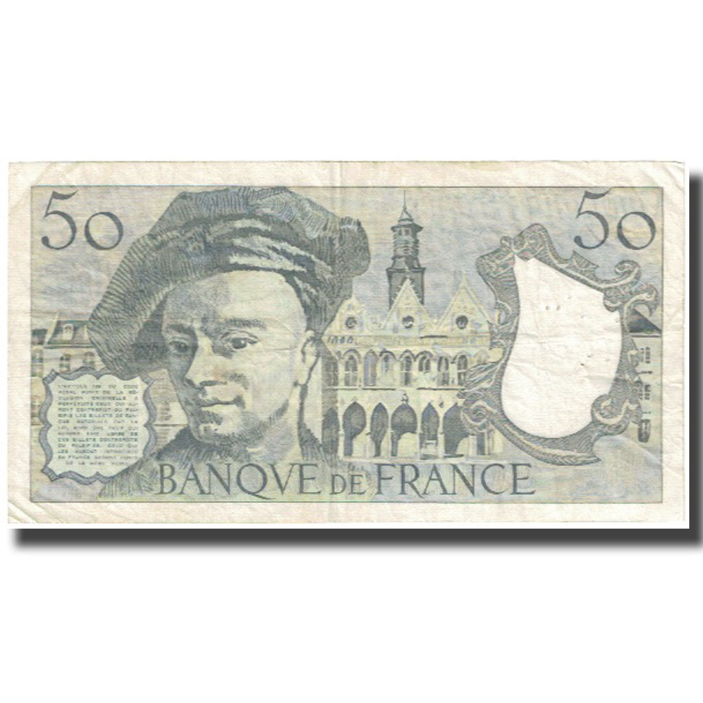 Francja, 50 Francs, Quentin de La Tour, 1977, F(12-15), Fayette:67.2, KM:152a