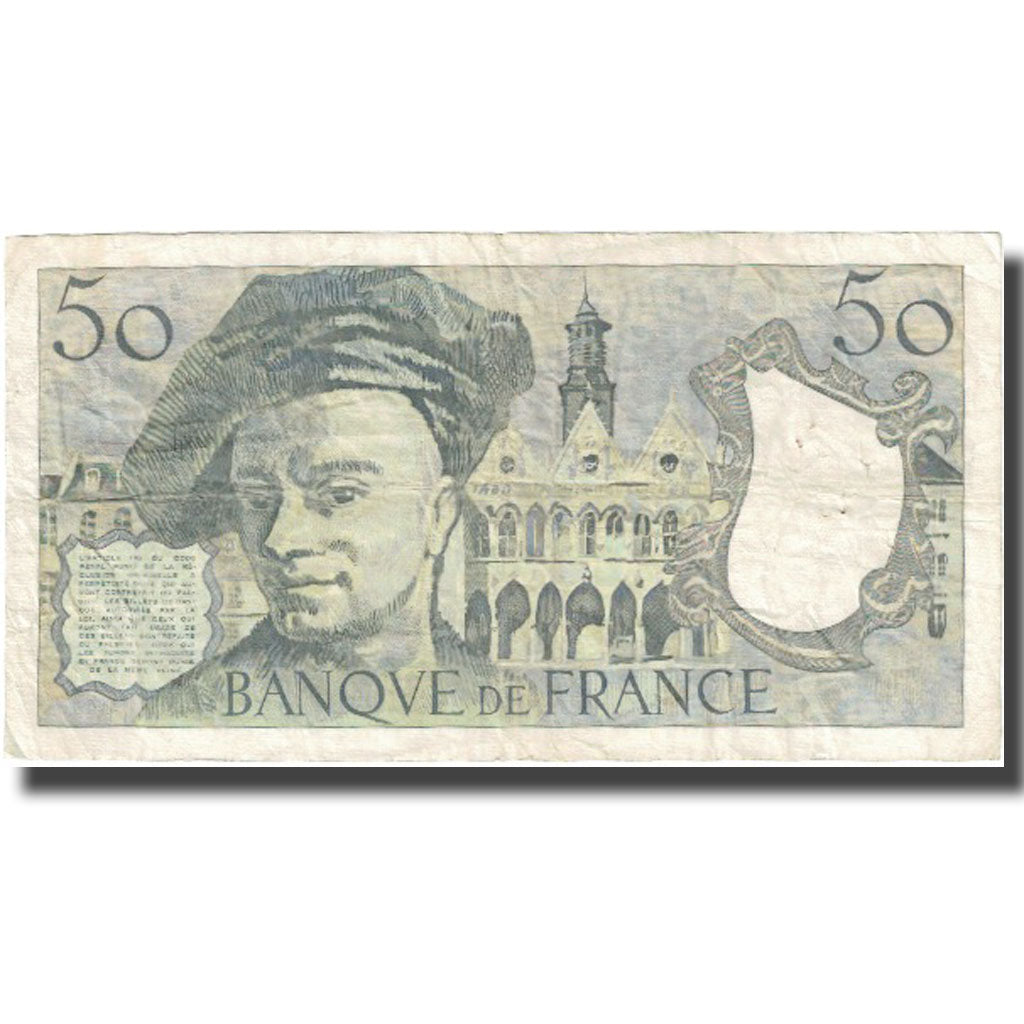 França, 50 Francs, Quentin de La Tour, 1977, F(12-15), Fayette:67.2, KM:152a