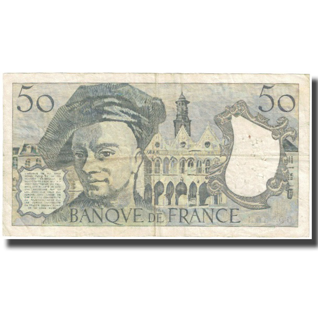 France, 50 Francs, Quentin de La Tour, 1977, F(12-15), Fayette:67.2, KM:152a