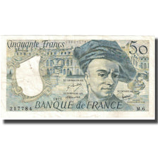 Frankrijk, 50 Francs, Quentin de La Tour, 1977, TB+, Fayette:67.2, KM:152a
