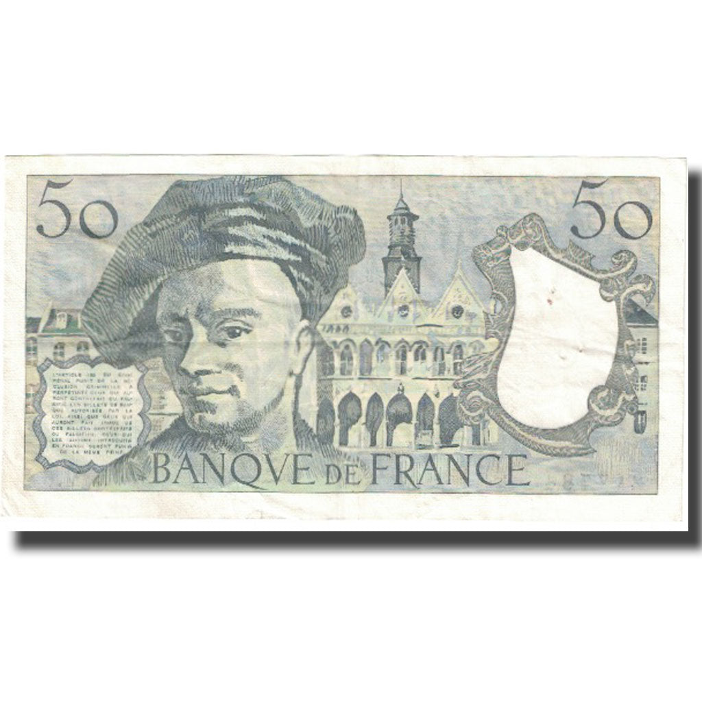 Frankrijk, 50 Francs, Quentin de La Tour, 1977, TB+, Fayette:67.2, KM:152a