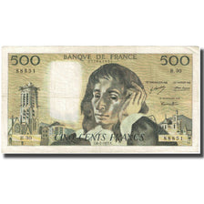 Francia, 500 Francs, Pascal, 1972, 1972-01-06, B+, Fayette:71.8, KM:156b