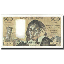 França, 500 Francs, Pascal, 1973, 1973-12-06, VF(20-25), Fayette:71.10, KM:156b