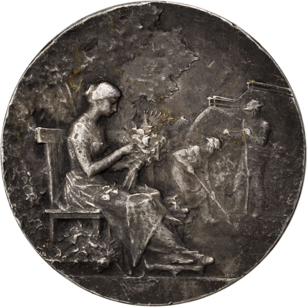 France, Medal, French Third Republic, Flora, EF(40-45), Silver