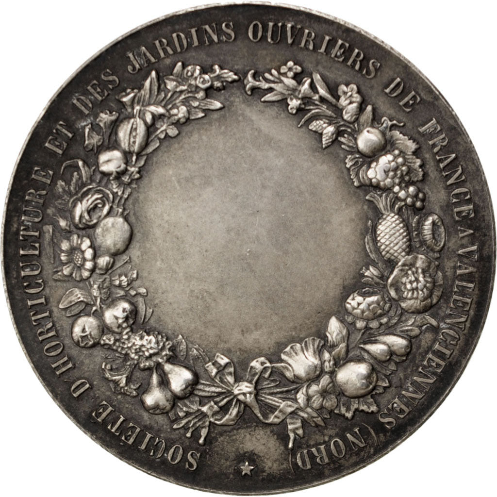 France, Medal, French Third Republic, Flora, AU(55-58), Silver
