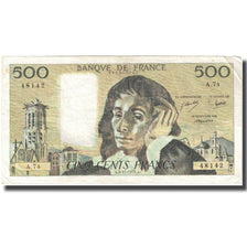 Frankrijk, 500 Francs, Pascal, 1977, 1977-11-03, B+, Fayette:71.17, KM:156d