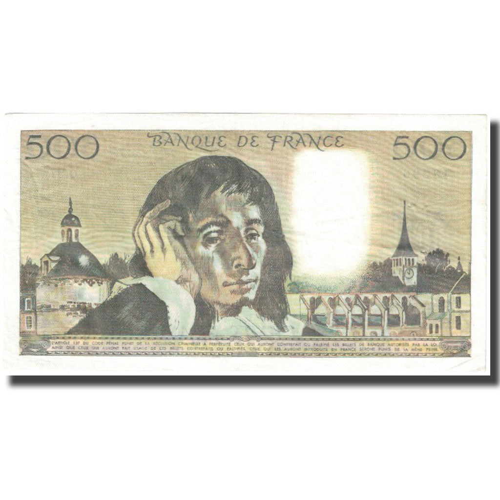 France, 500 Francs, Pascal, 1978, 1978-10-05, EF(40-45), Fayette:71.18, KM:156d