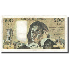 Frankrijk, 500 Francs, Pascal, 1970, 1970-01-08, B+, Fayette:71.5, KM:156a