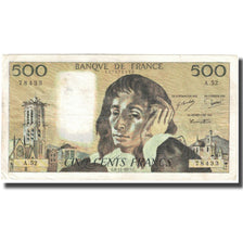 Frankreich, 500 Francs, Pascal, 1975, 1975-11-06, S+, Fayette:71.13, KM:156c
