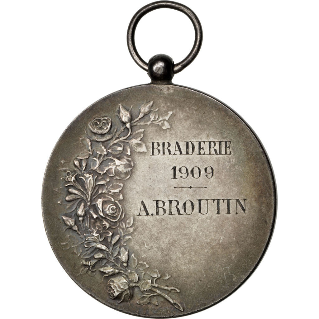 Francia, Medal, French Third Republic, Politics, Society, War, 1909, BB+