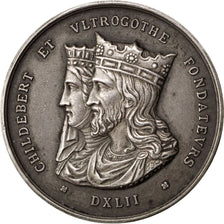FRANCE, History, Louis Philippe I, Medal, 1845, AU(55-58), Silver, 35, 16.60