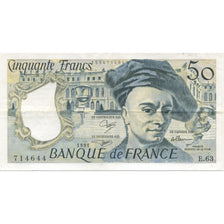 Francia, 50 Francs, Quentin de La Tour, 1991, EBC+, Fayette:67.17, KM:152e