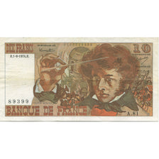 Frankreich, 10 Francs, Berlioz, 1974, 1974-08-01, SS, Fayette:63.6, KM:150a