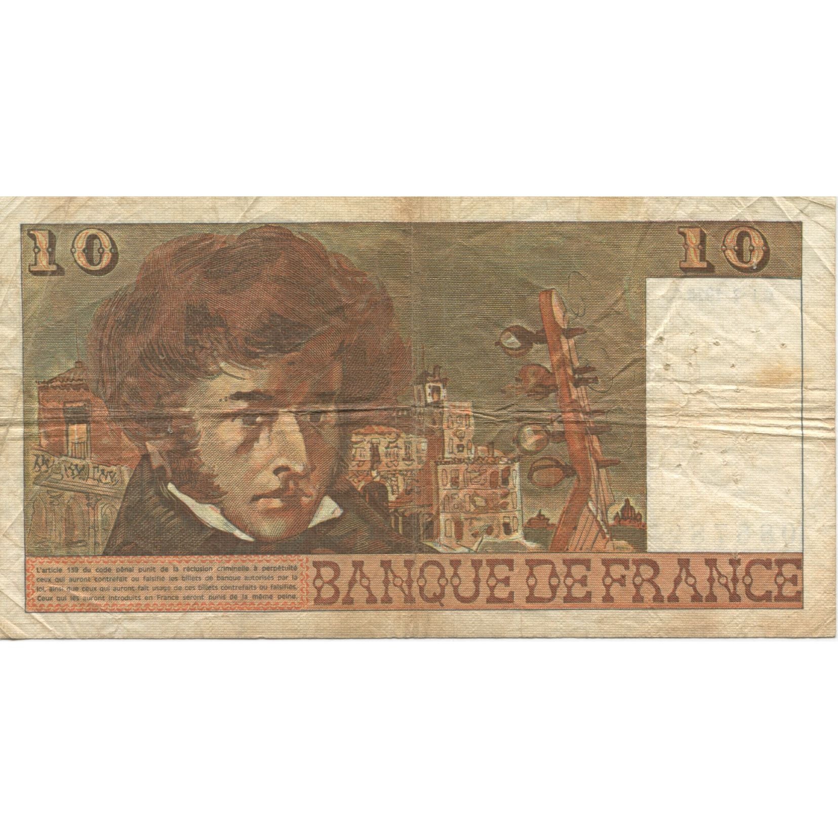 Frankrijk, 10 Francs, Berlioz, 1976, 1976-07-01, TB, Fayette:63.19, KM:150c