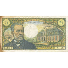 France, 5 Francs, Pasteur, 1969, 1969-06-05, VF(30-35), Fayette:61.10, KM:146b
