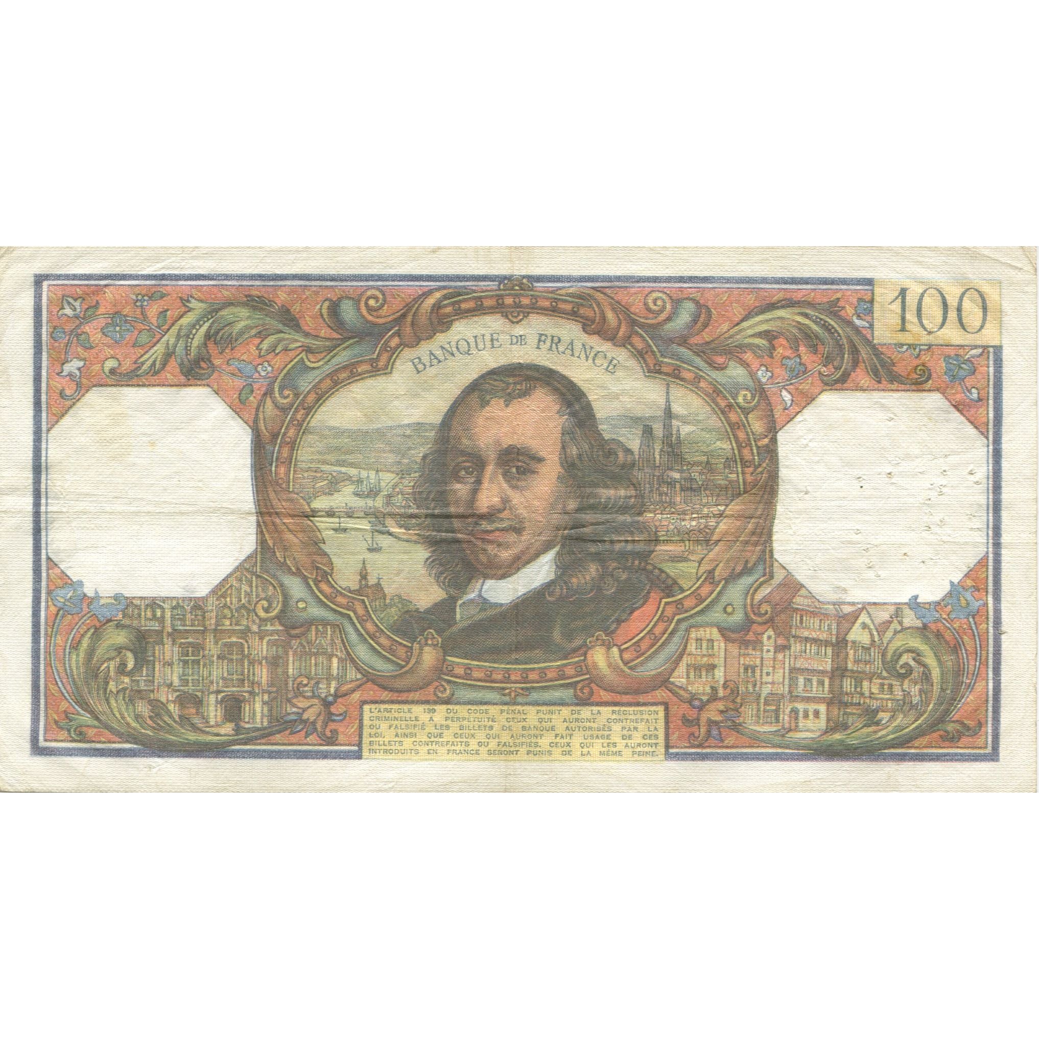 Francia, 100 Francs, Corneille, 1976, 1976-11-04, MBC, Fayette:65.55, KM:149f