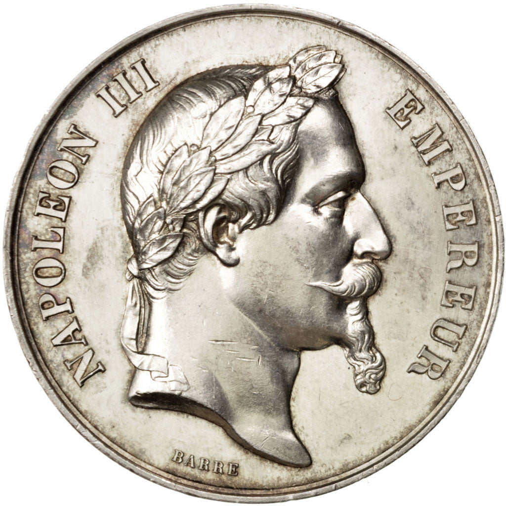 France, Medal, Second French Empire, Business & industry, 1875, Barre