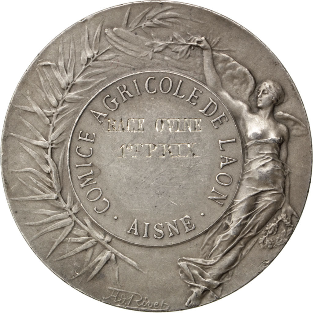 France, Medal, French Third Republic, Business & industry, Rivet, AU(50-53)